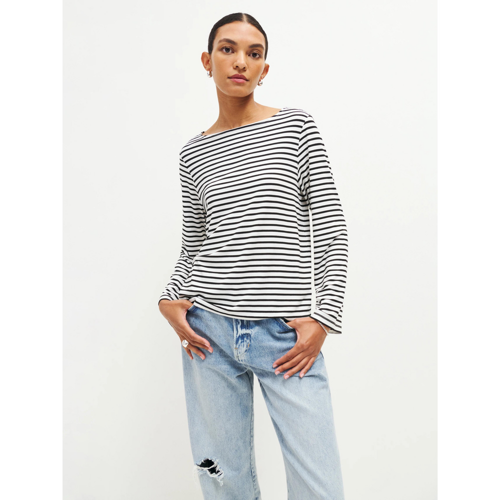 Reformation Gael Knit Top in Black